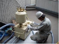 ④研磨工程(サンドブラスト)